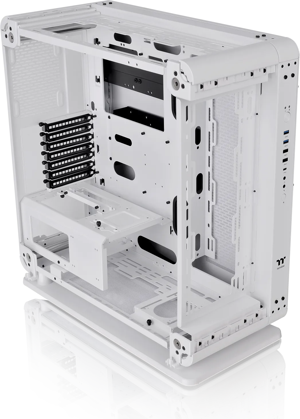 Boitier Moyen Tour ATX Thermaltake Core P6 TG avec panneaux vitrés (Blanc)