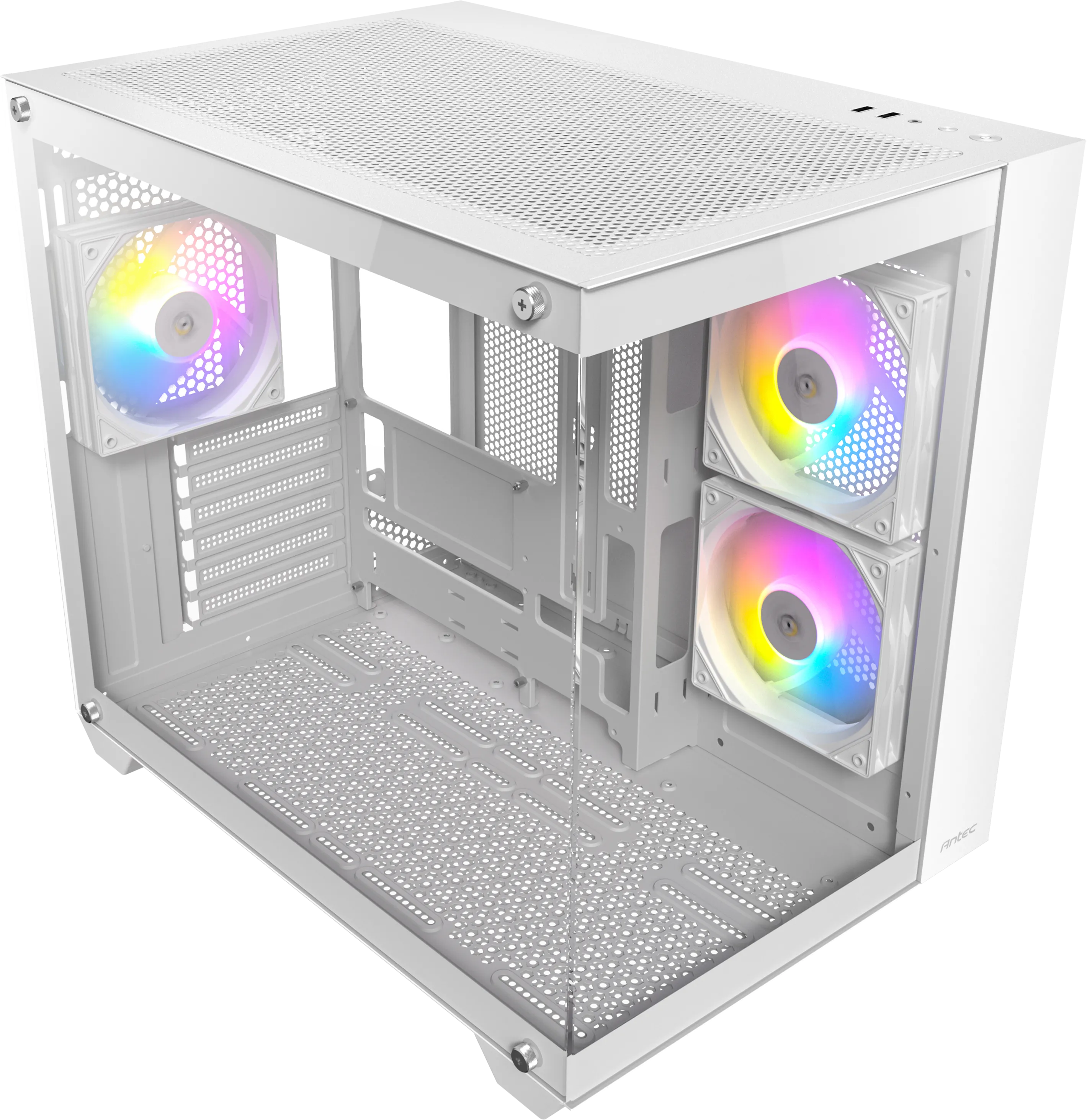 Boitier Moyen Tour ATX Antec CX800 RGB avec panneaux vitrés (Blanc)