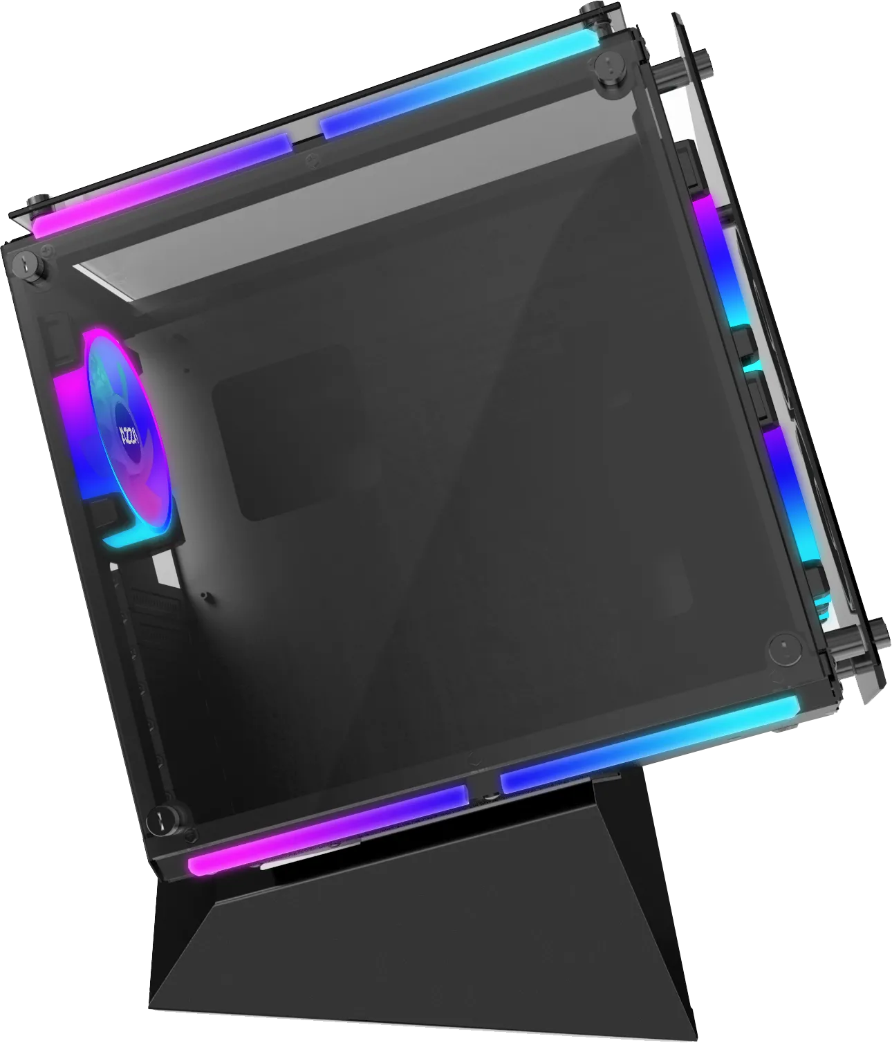Boitier Cube ATX Azza Cube RGB avec panneaux vitrés (Noir)