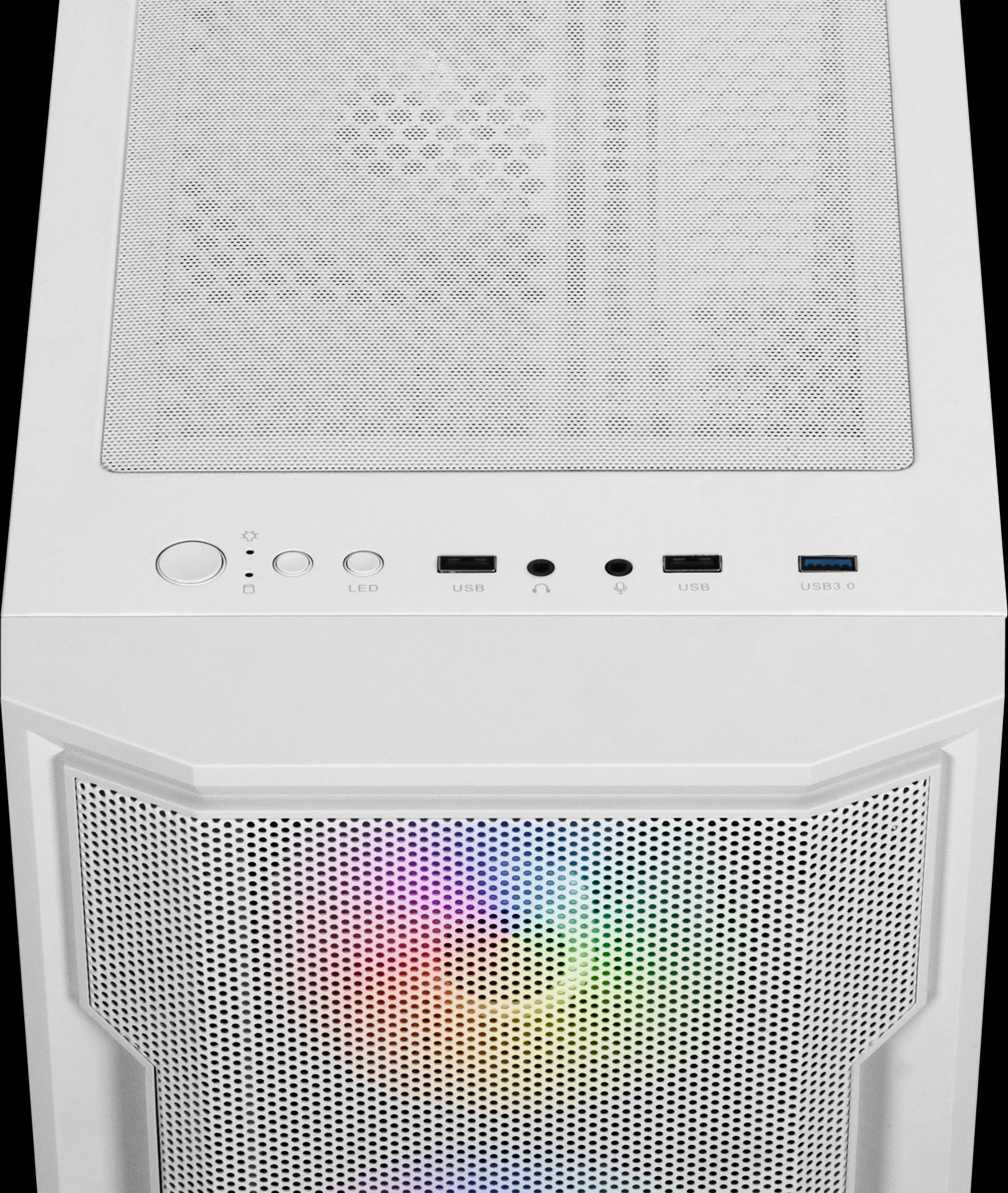 Boitier Moyen Tour ATX Gamdias Athena M6 Lite RGB avec panneaux vitrés (Blanc)
