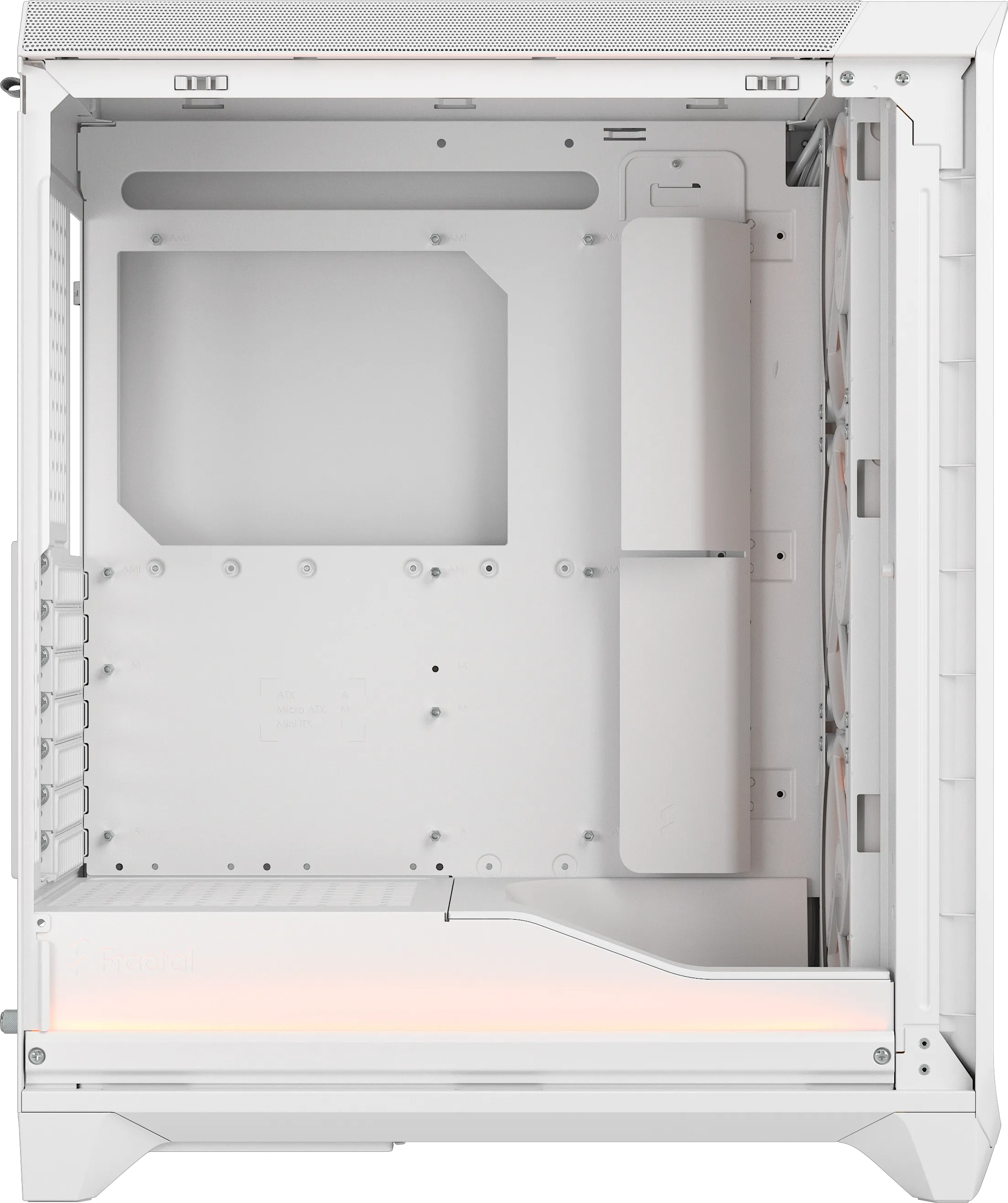 Boitier Moyen Tour ATX Fractal Design Meshify 3 Ambience Pro RGB avec panneau vitré (Blanc)