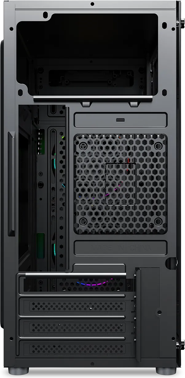 Boitier Mini Tour Micro ATX Spirit of Gamer Deathmatch 3 RGB avec panneaux vitrés (Noir)