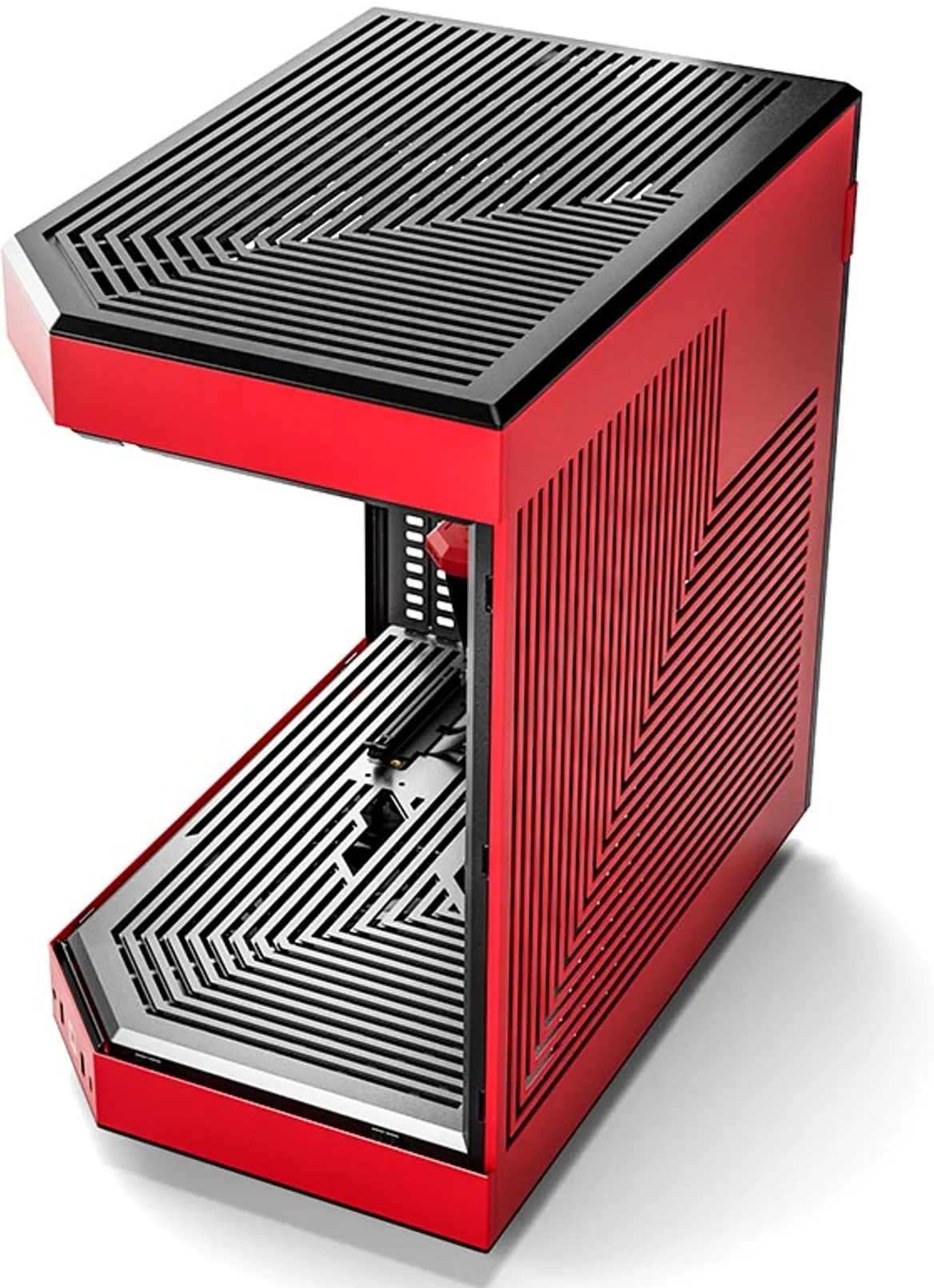 Boitier Moyen Tour E-ATX Hyte Y60 avec panneaux vitrés (Noir/Rouge)