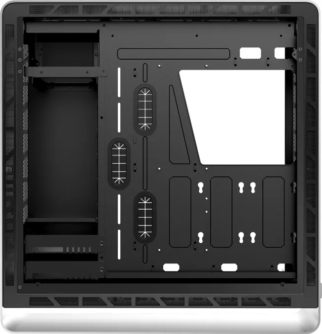 Boitier Moyen Tour E-ATX Jonsbo UMX6 (Argent)