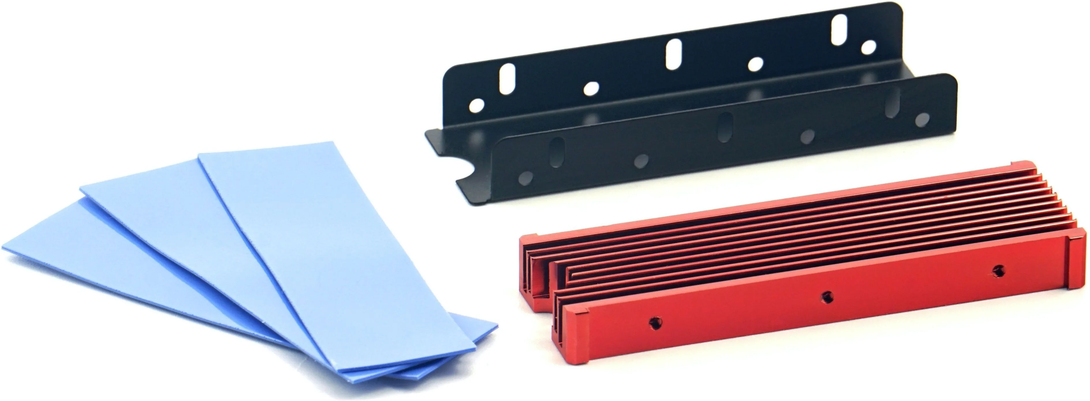 Dissipateur thermique pour SSD M.2 2280 Axagon CLR-M2 (Noir/Rouge)