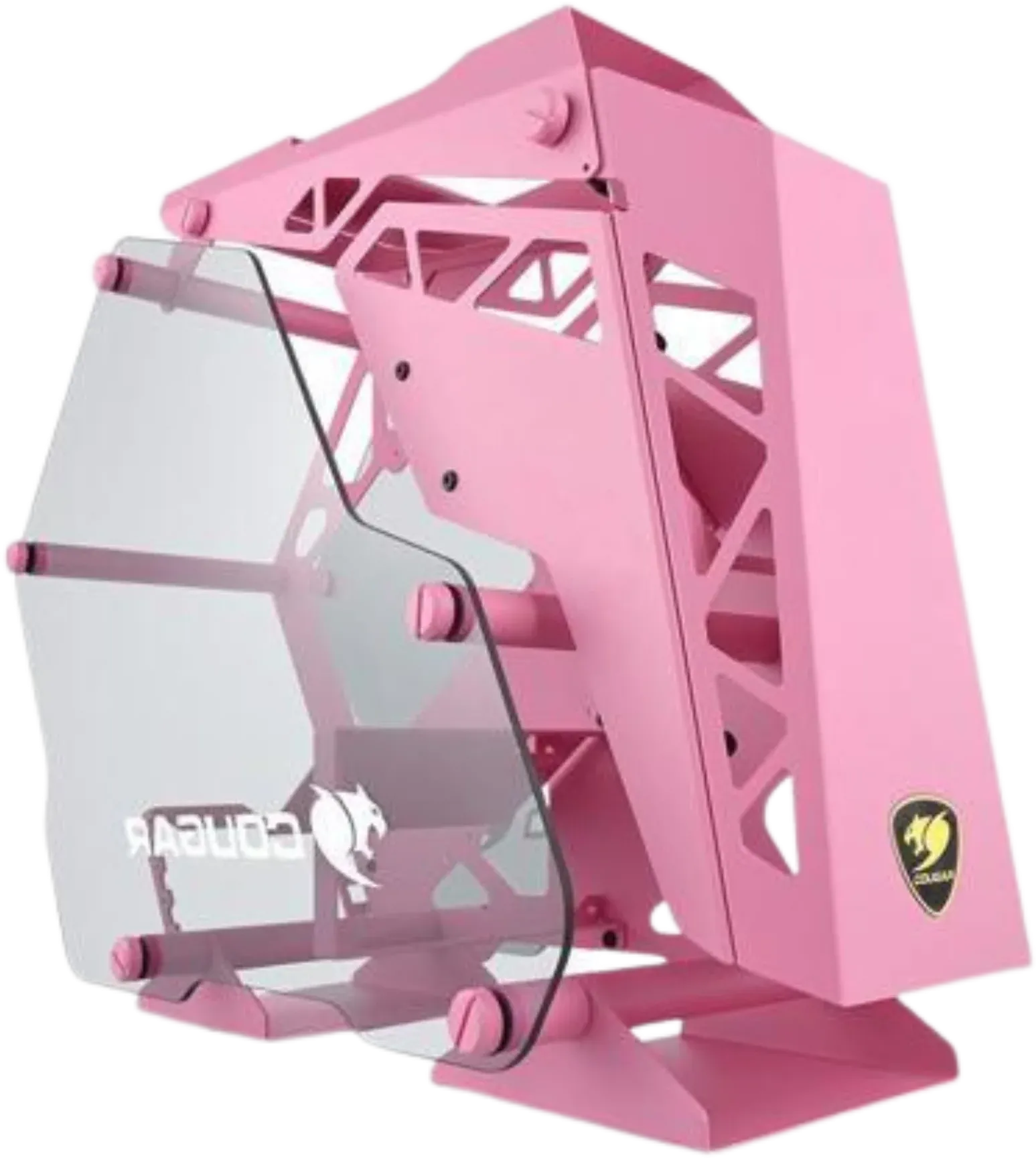 Boitier Mini Tour Micro ATX Cougar Mini Conquer avec panneaux vitrés (Rose)