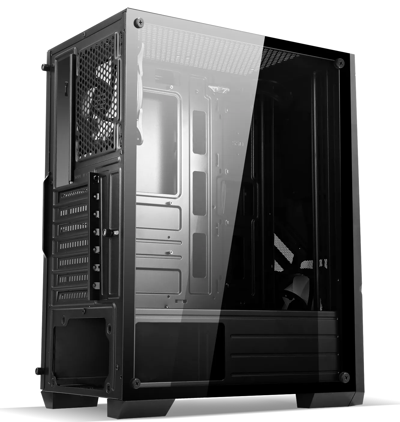 Boitier Moyen Tour ATX Spirit of Gamer Rogue V RGB avec panneau vitré (Noir) 