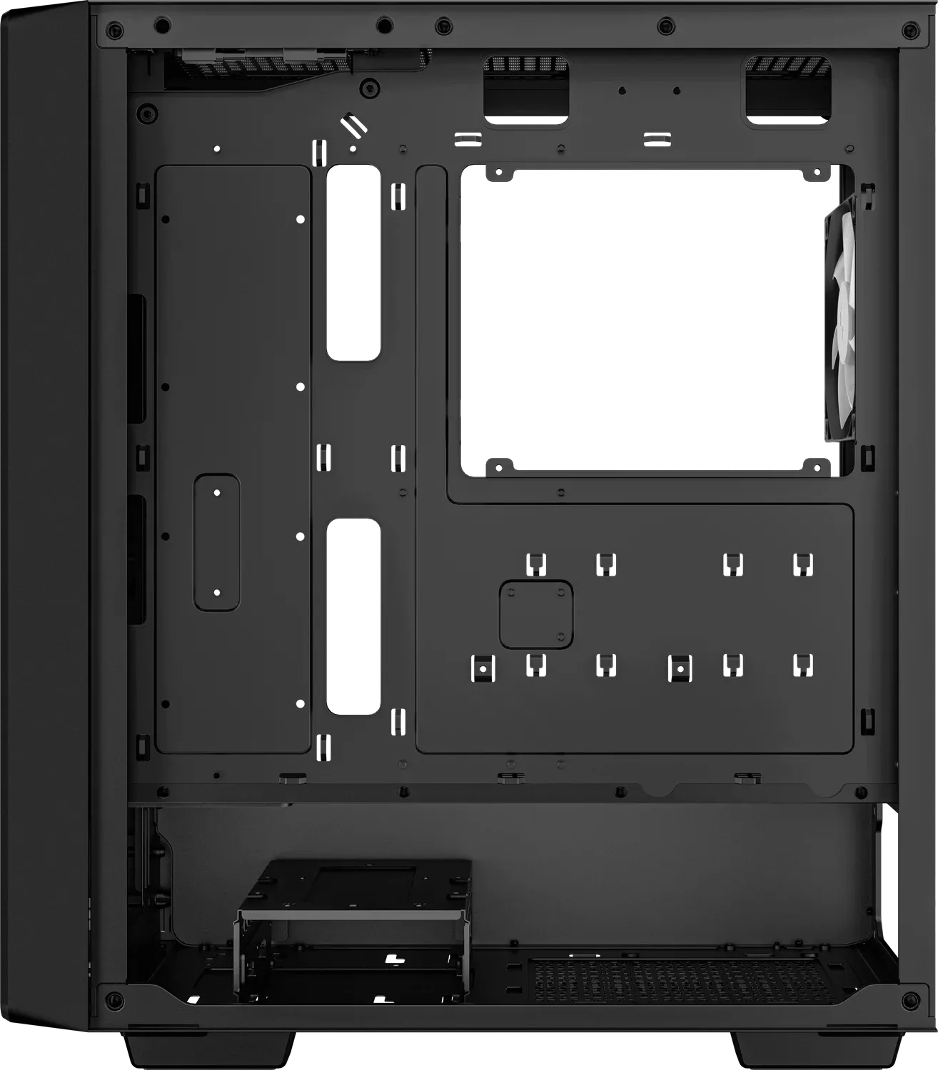 Boitier Moyen Tour ATX DeepCool CC560 RGB avec panneau vitré (Noir)