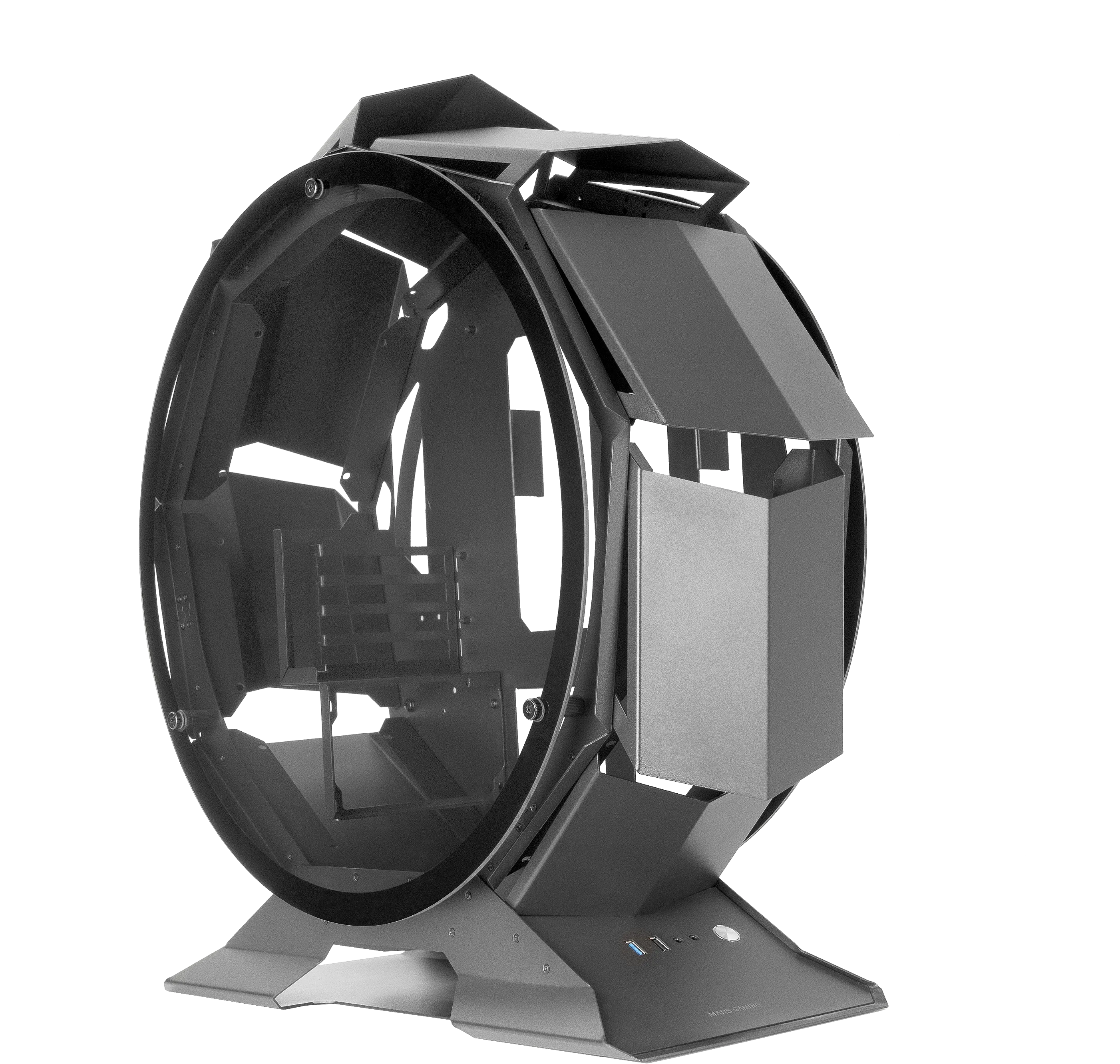 Boitier Mini Tour Micro ATX Mars Gaming MC-Orb avec panneaux vitrés (Noir)