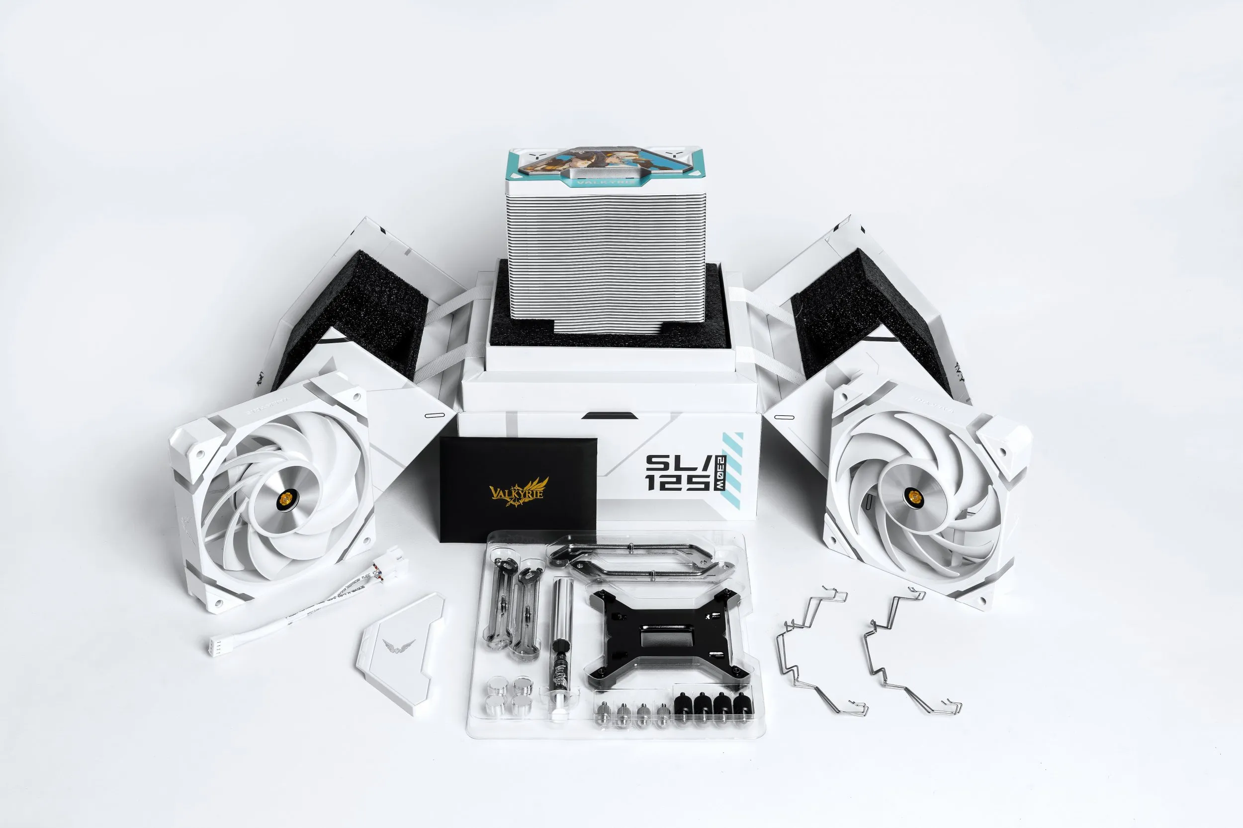 Ventilateur pour processeur Valkyrie Vind SL125 RGB (Blanc)