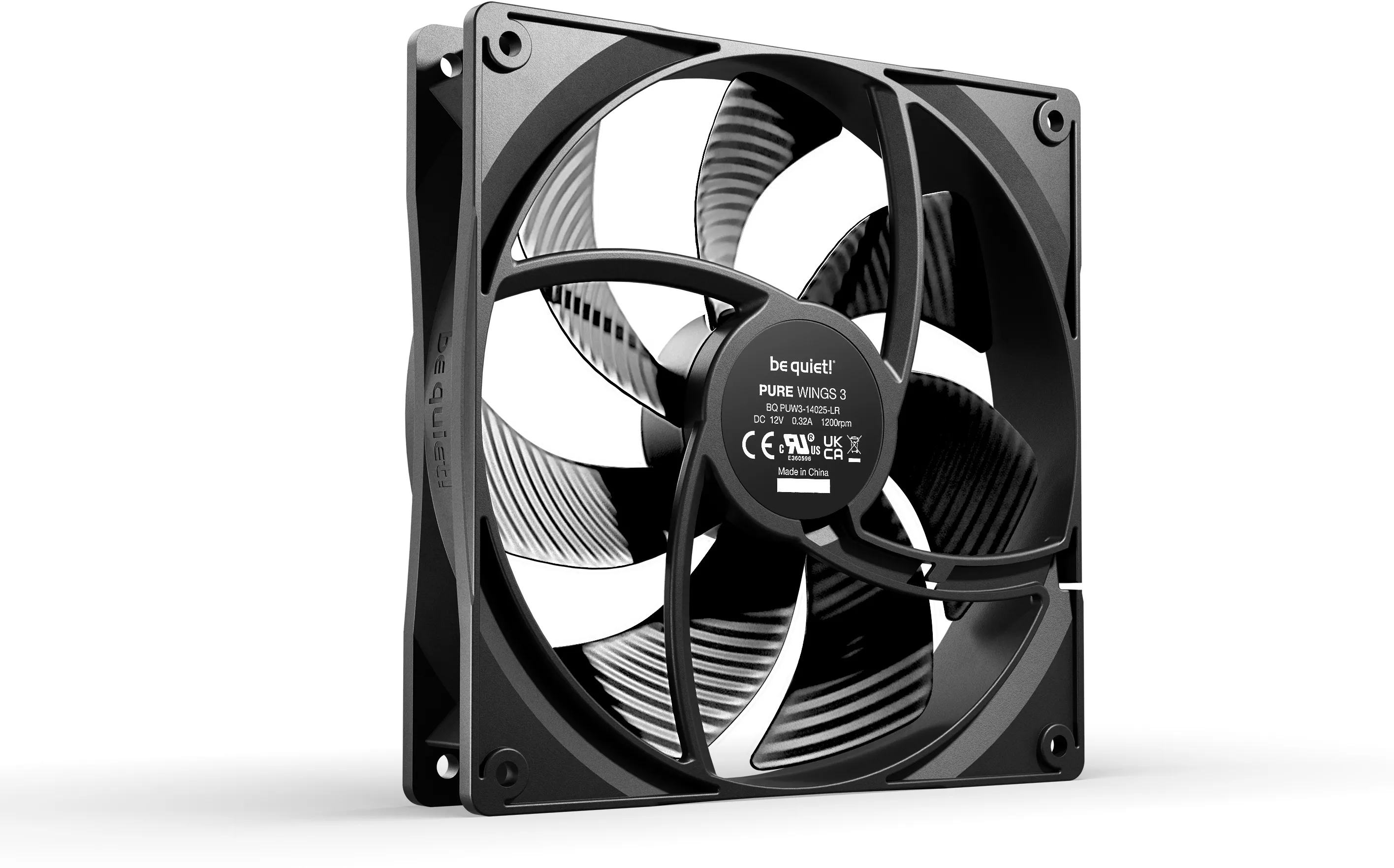 Ventilateur de boitier be quiet! Pure Wings 3 - 14cm (Noir)
