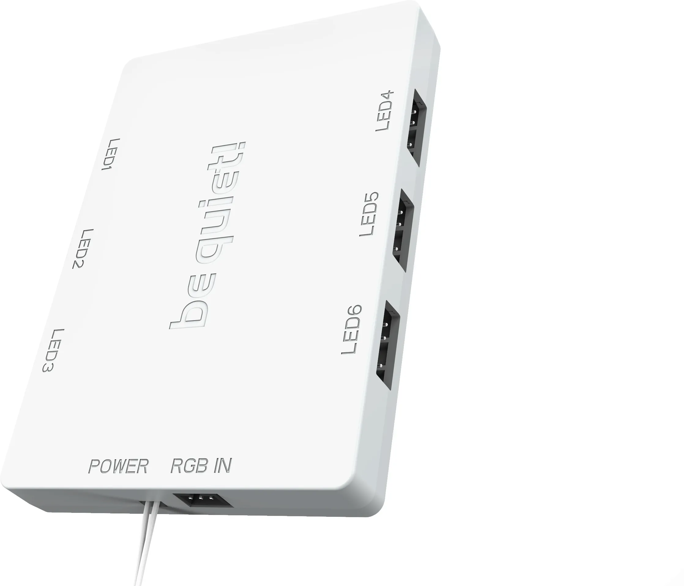 Lot de 3 Ventilateurs de boitier be quiet! Light Wings RGB - 12cm (Blanc)