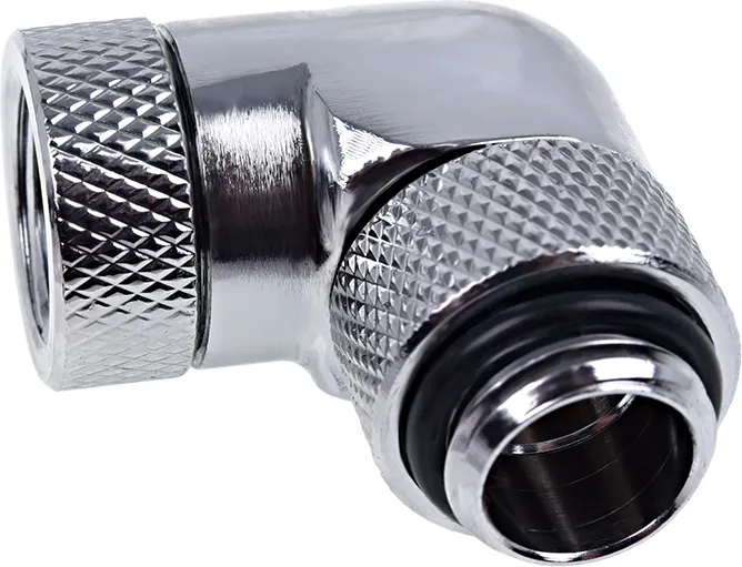 Raccord coudé pour G1/4 Alphacool Eiszapfen (Argent)