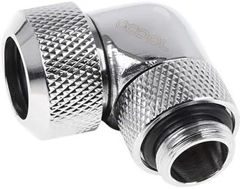 Raccord coudé à compression pour Tube Ø13mm - G1/4 Alphacool Eiszapfen (Argent)