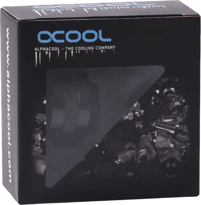 Raccord à compression pour Tube Ø13mm Alphacool Eiszapfen Pro (Noir)