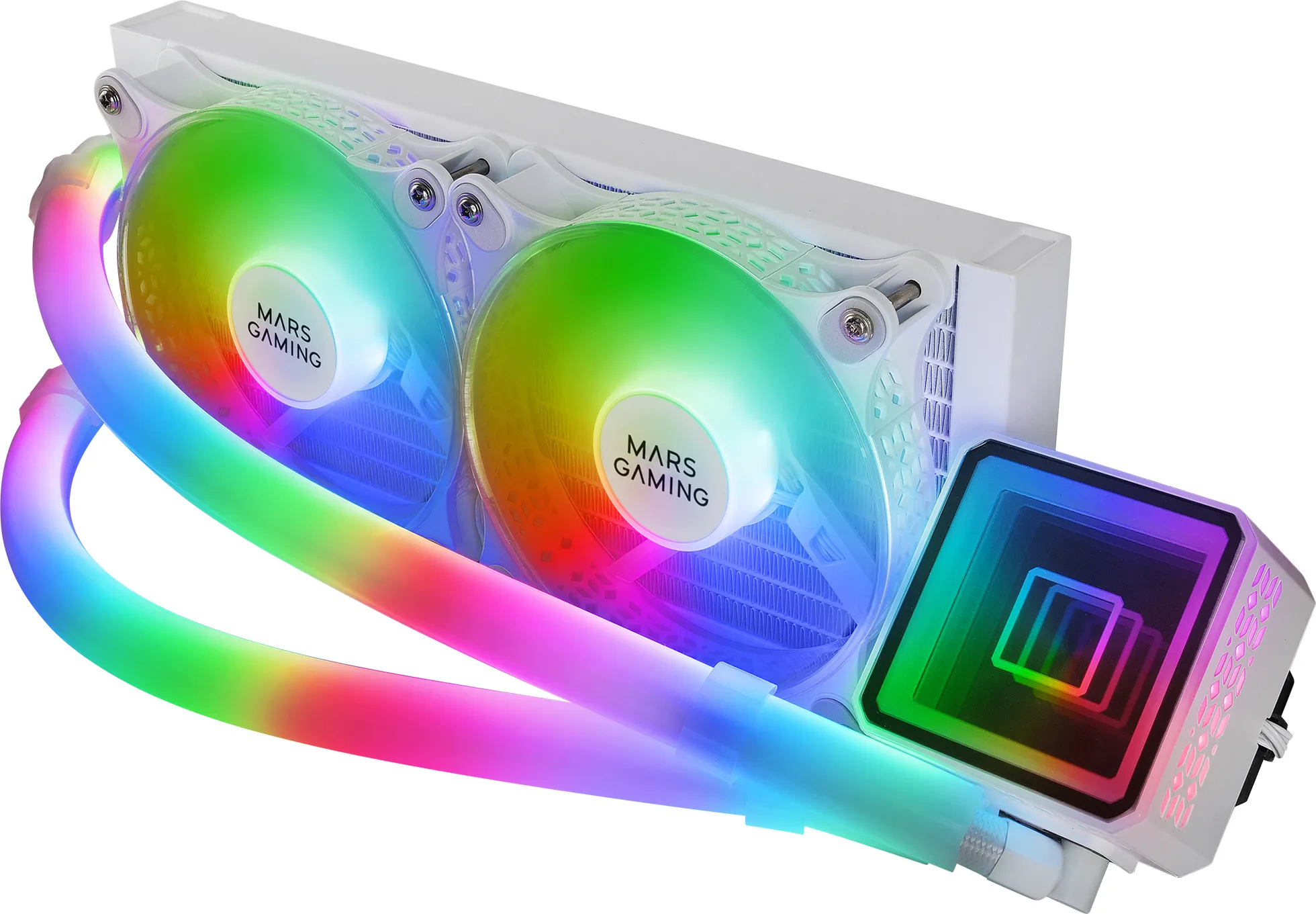 Kit Watercooling AIO Mars Gaming ML-Ultra RGB - 240mm (Blanc)