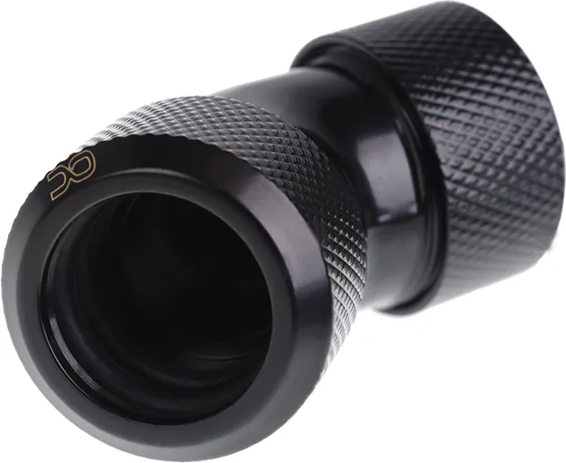 Raccord à 45° à compression pour Tube Ø16mm Alphacool Eiszapfen (Noir)