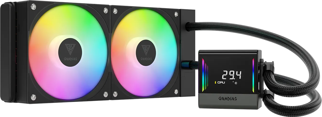 Kit Watercooling AIO Gamdias Chione E4 RGB - 240mm (Noir)