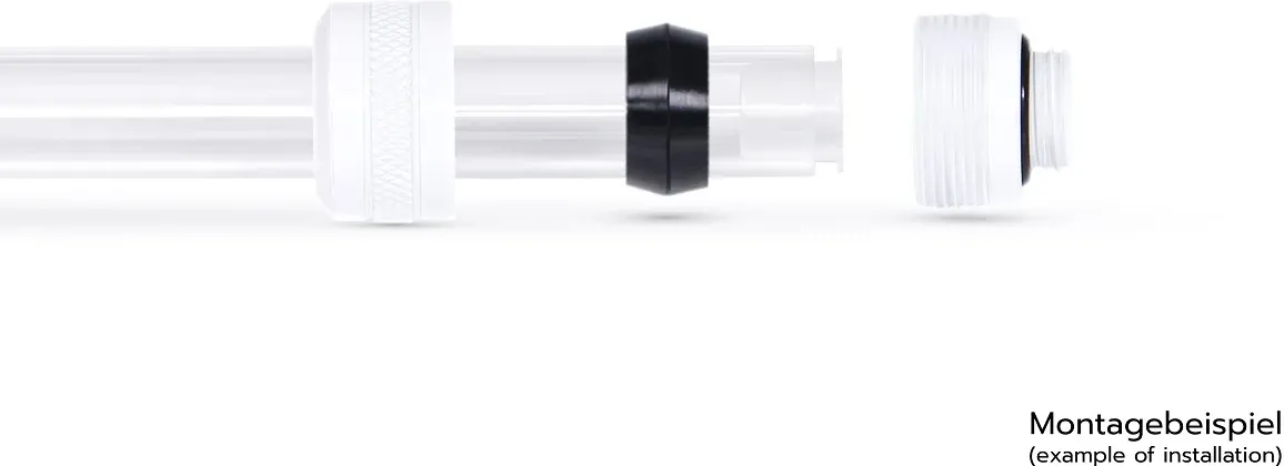 Lot de 6 Raccords à compression pour Tube Ø13mm Alphacool Eiszapfen Pro (Blanc)