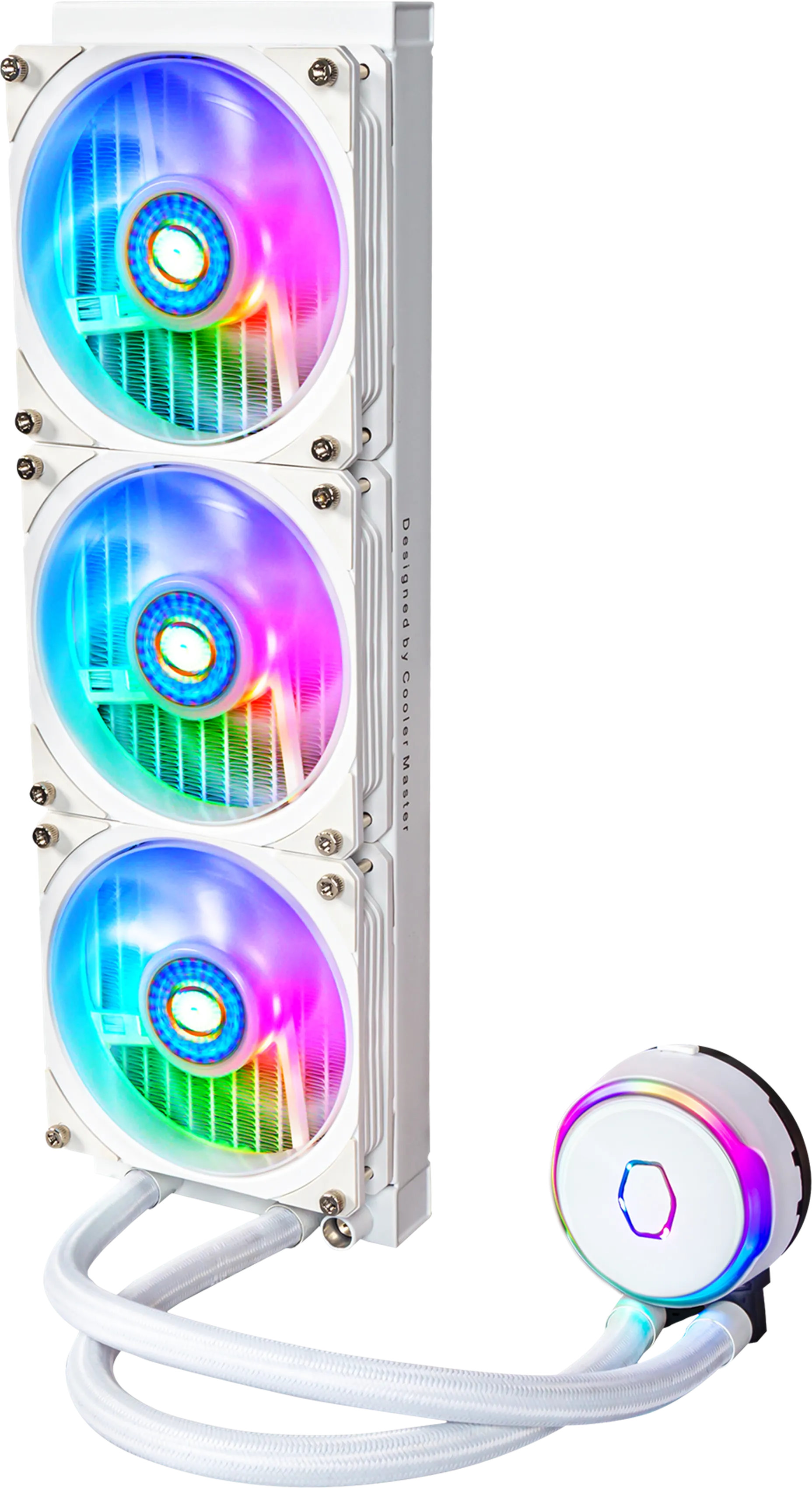 Kit Watercooling AIO Cooler Master MasterLiquid PL-Flux RGB - 360mm (Blanc)