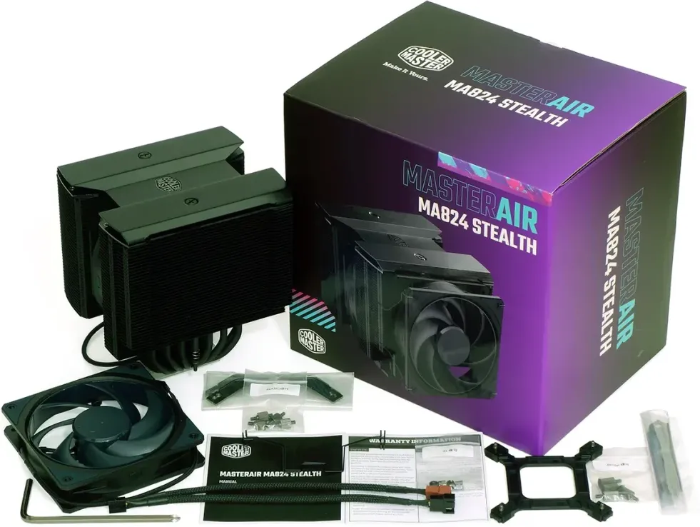 Ventilateur processeur Cooler Master MasterAir MA824 Stealth (Noir)