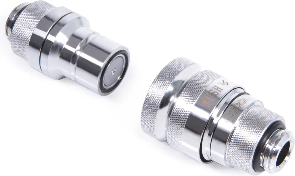 Raccord autobloquant MF Alphacool Eiszapfen Quick Coupling G1/4 (Argent)