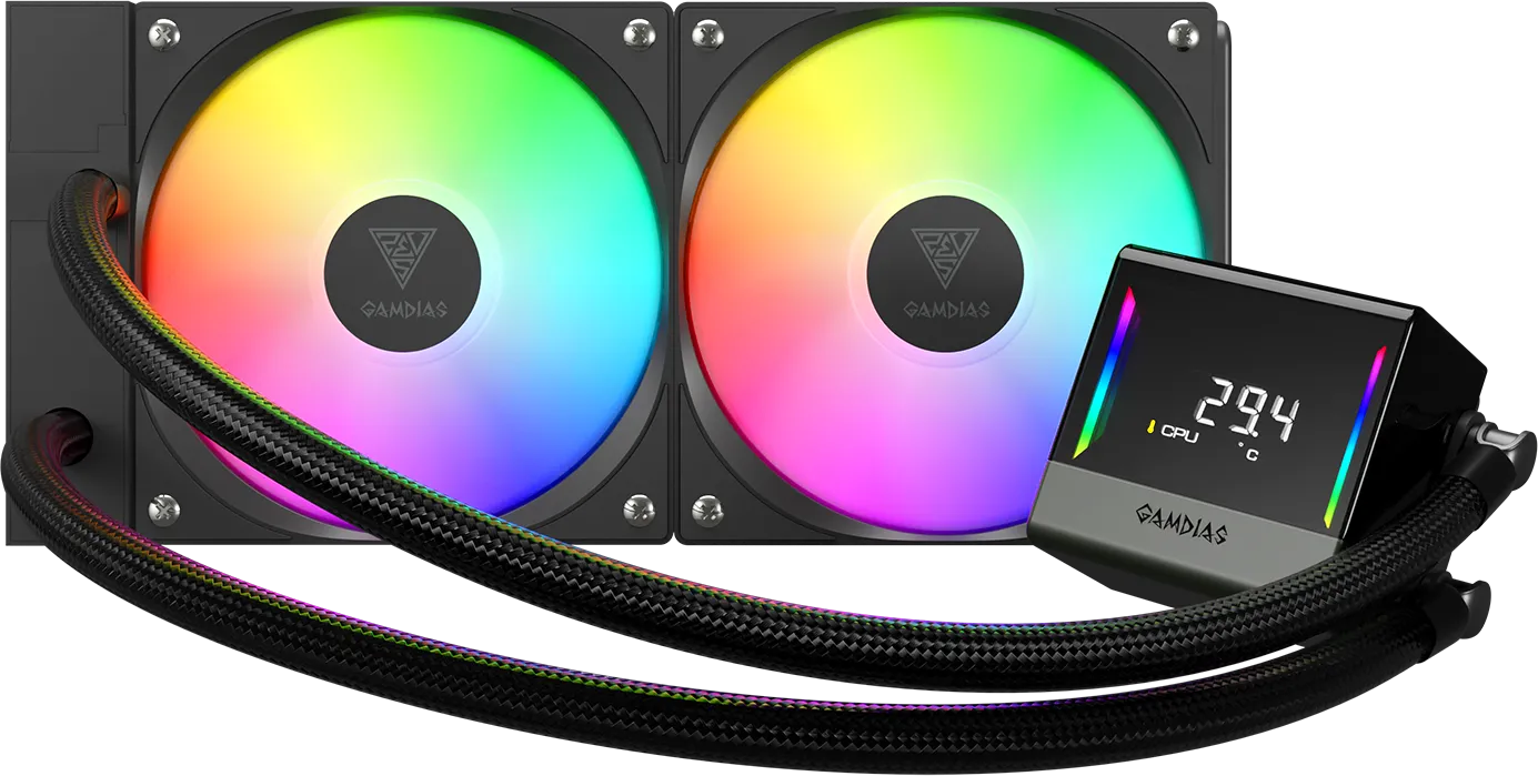 Kit Watercooling AIO Gamdias Chione E4 RGB - 240mm (Noir)