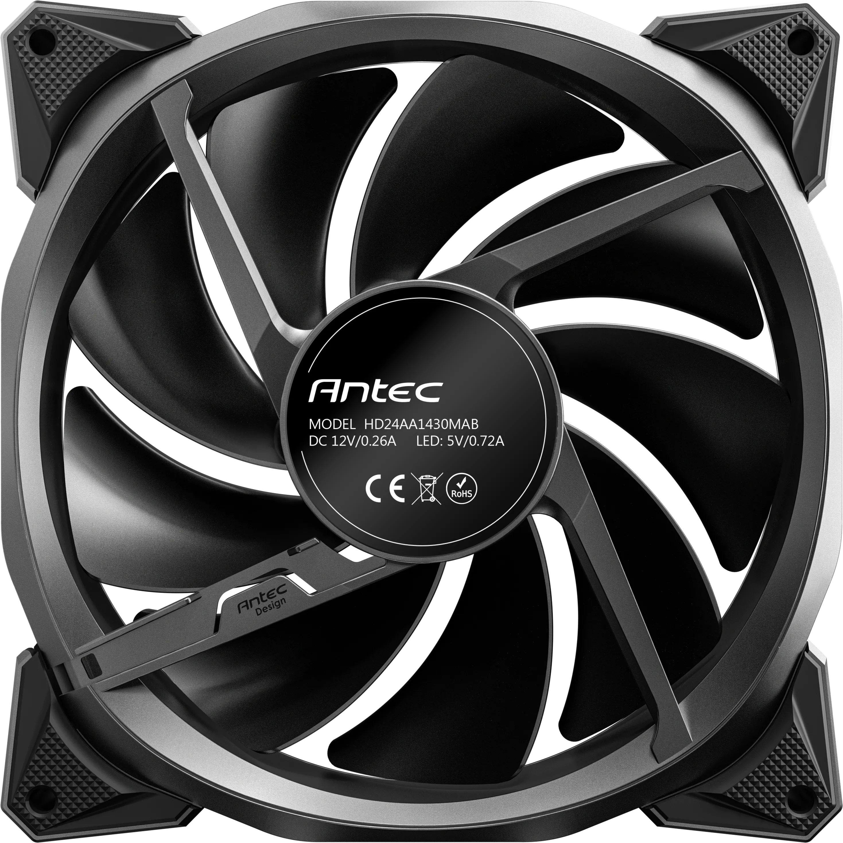 Ventilateur de boitier Antec Fusion T3 RGB - 14cm (Noir)