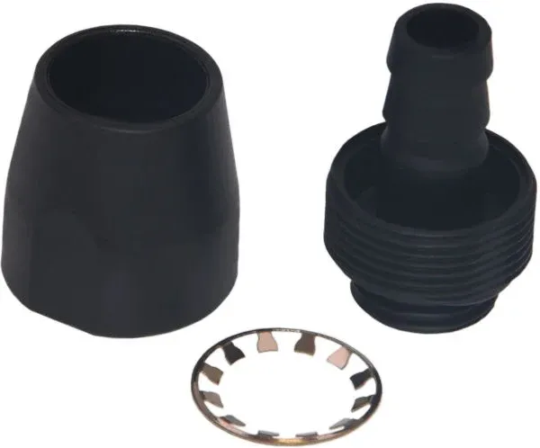 Lot de 6 Raccords à compression pour Tube Ø7,6/12,7mm - G1/4" Alphacool HF TPV Nylon (Noir)