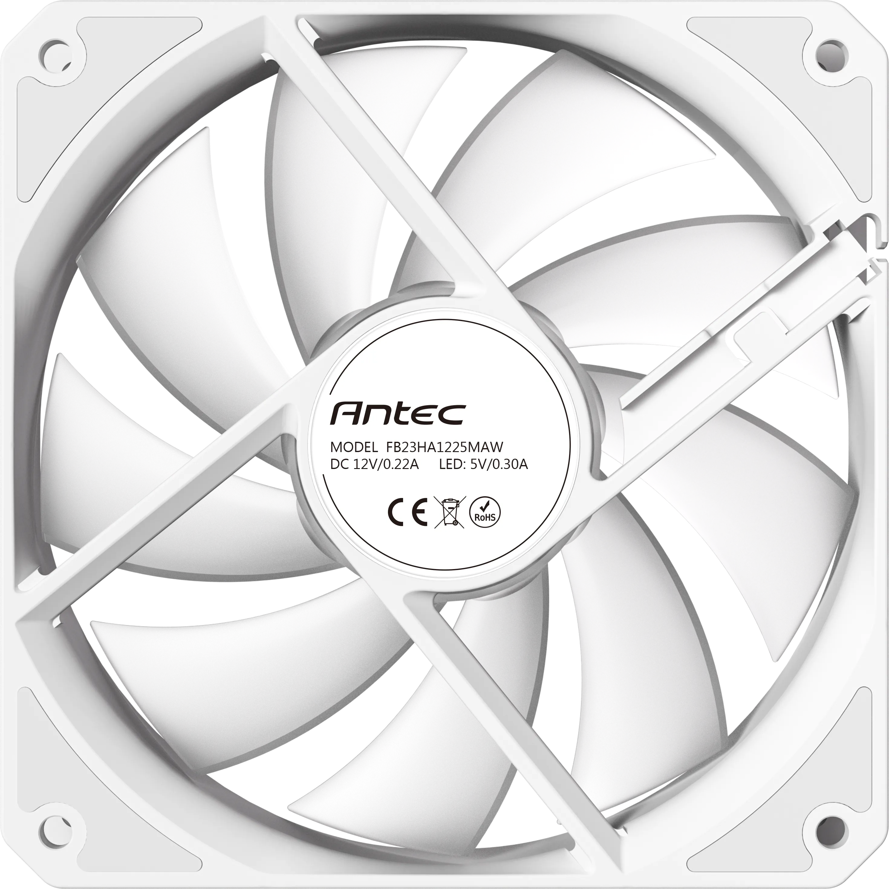 Lot de 3 Ventilateurs de boitier Antec P12 RGB - 12cm (Blanc)