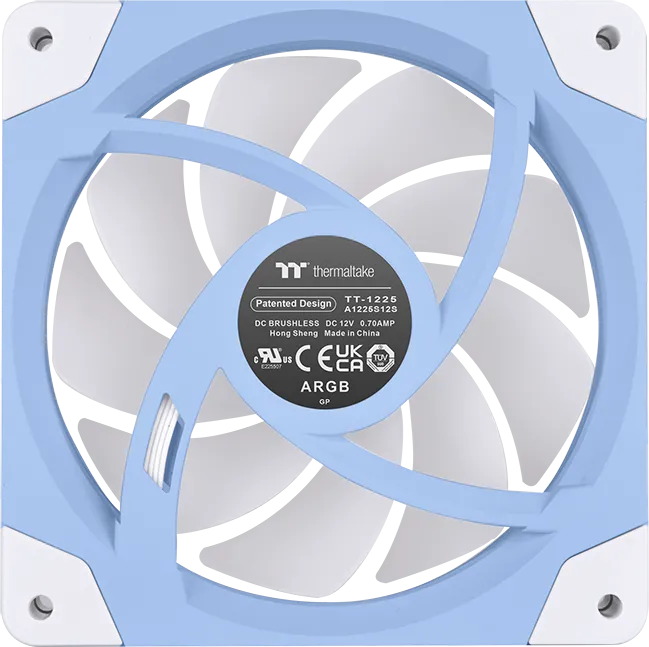 Lot de 3 Ventilateurs de boitier Thermaltake SwaFan EX RGB - 12cm (Bleu)