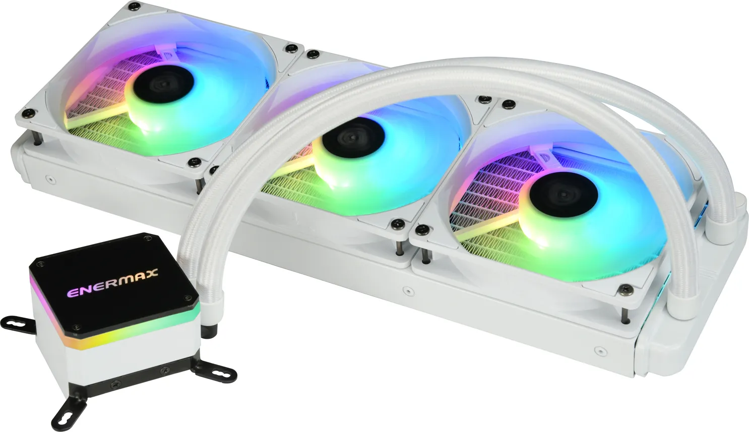 Kit Watercooling AIO Enermax LiqMax III RGB - 360mm (Blanc)
