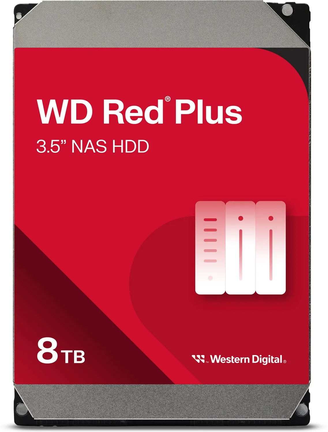 Disque Dur 3,5" Western Digital Red Plus NAS 8To 256Mo - S-ATA 3,5"