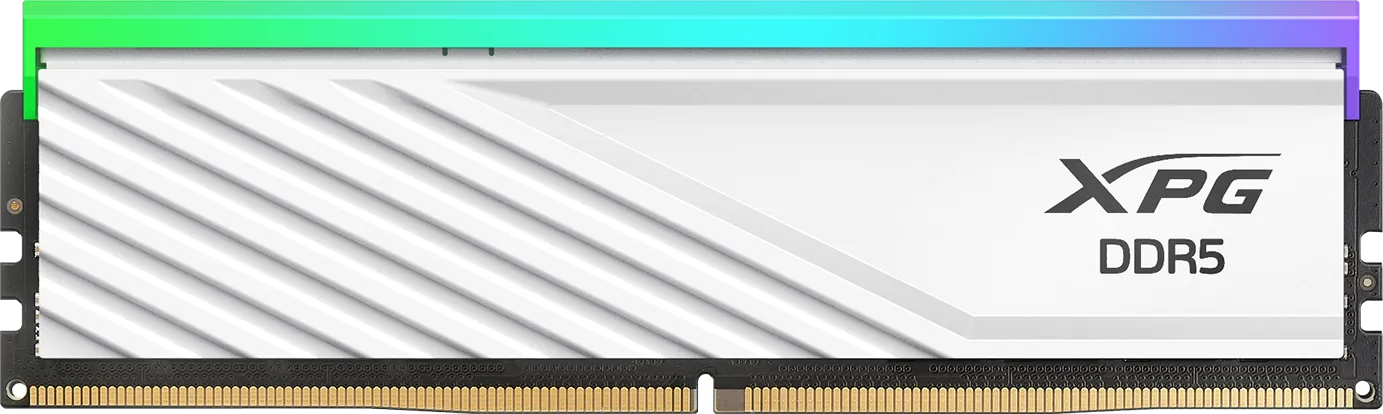 Kit Barrettes mémoire 32Go (2x16Go) DIMM DDR5 Adata XPG Lancer Blade RGB  6400MHz (Blanc)