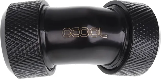 Raccord à 45° à compression pour Tube Ø13mm Alphacool Eiszapfen (Noir)