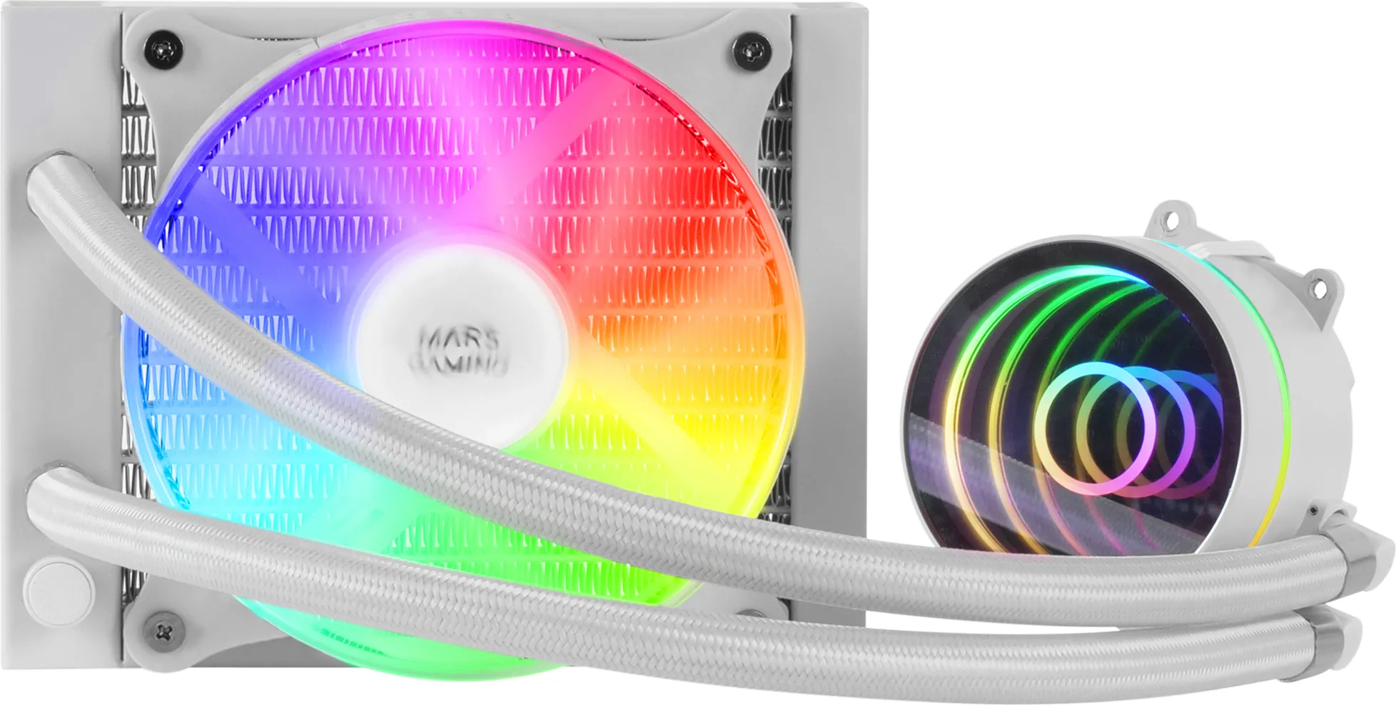 Kit Watercooling AIO Mars Gaming ML-One RGB - 120mm (Blanc)