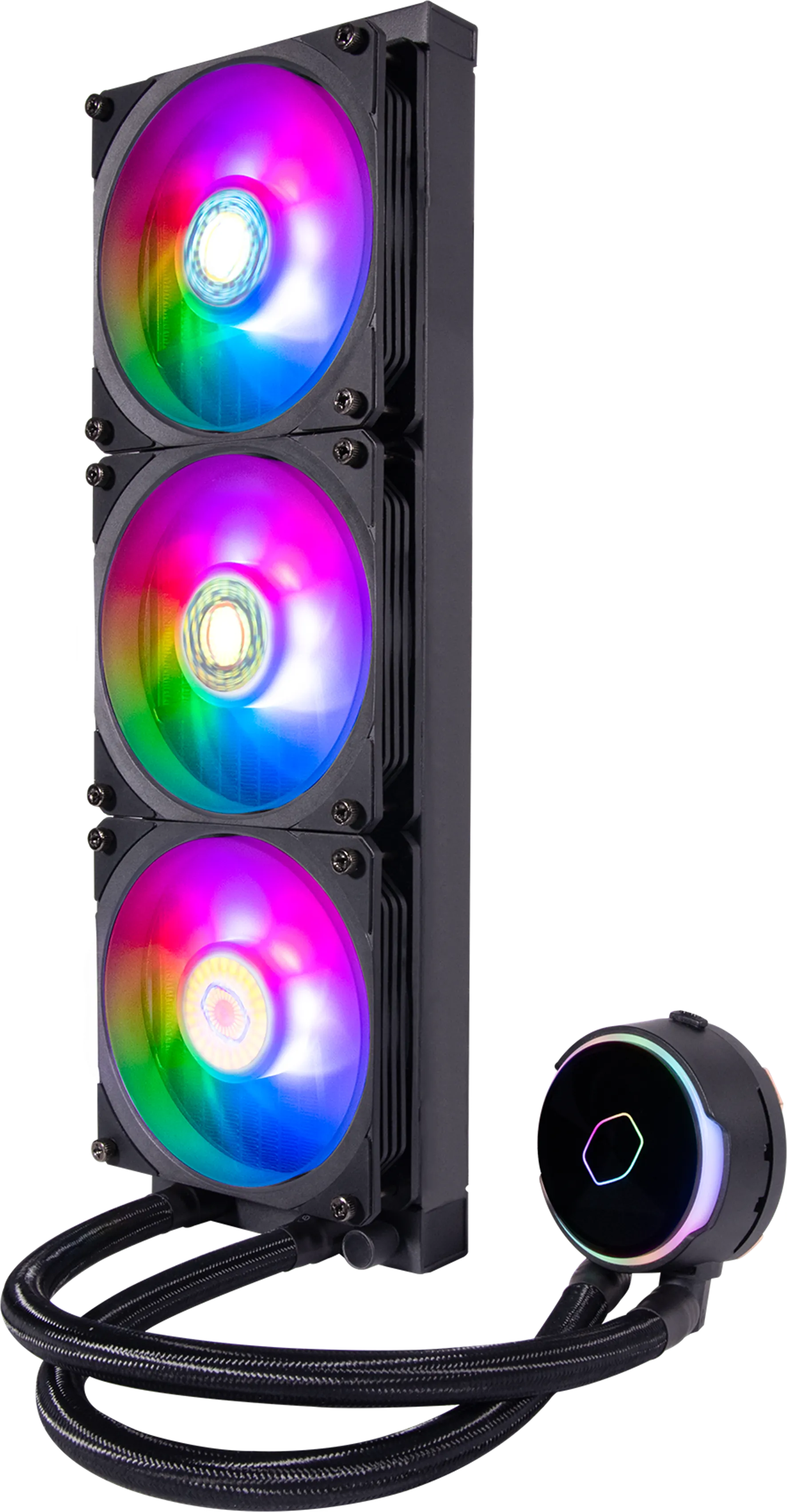 Kit Watercooling AIO Cooler Master MasterLiquid PL-Flux RGB - 360mm (Noir)