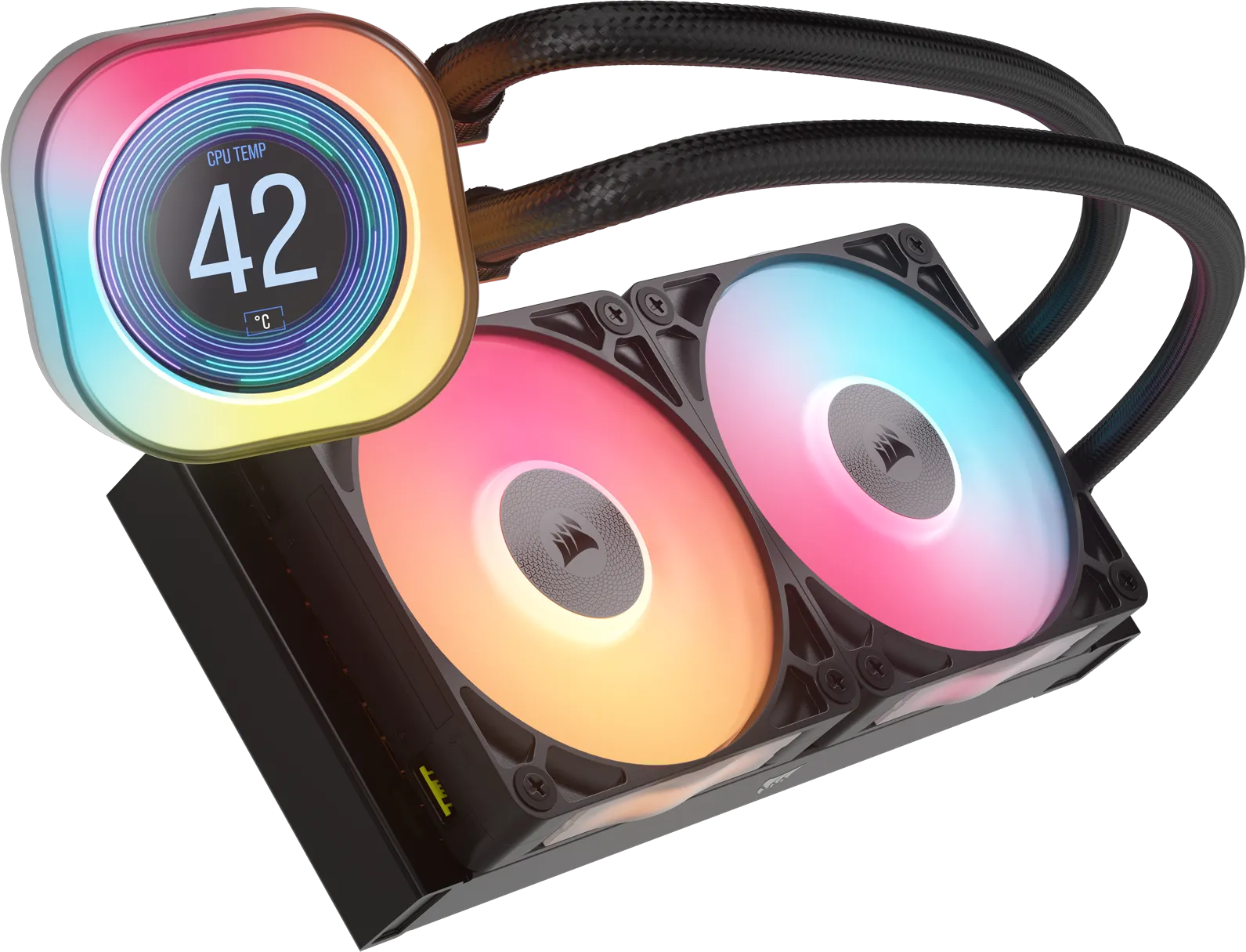 Kit Watercooling AIO Corsair iCue Link Titan RX LCD RGB - 240mm (Noir)