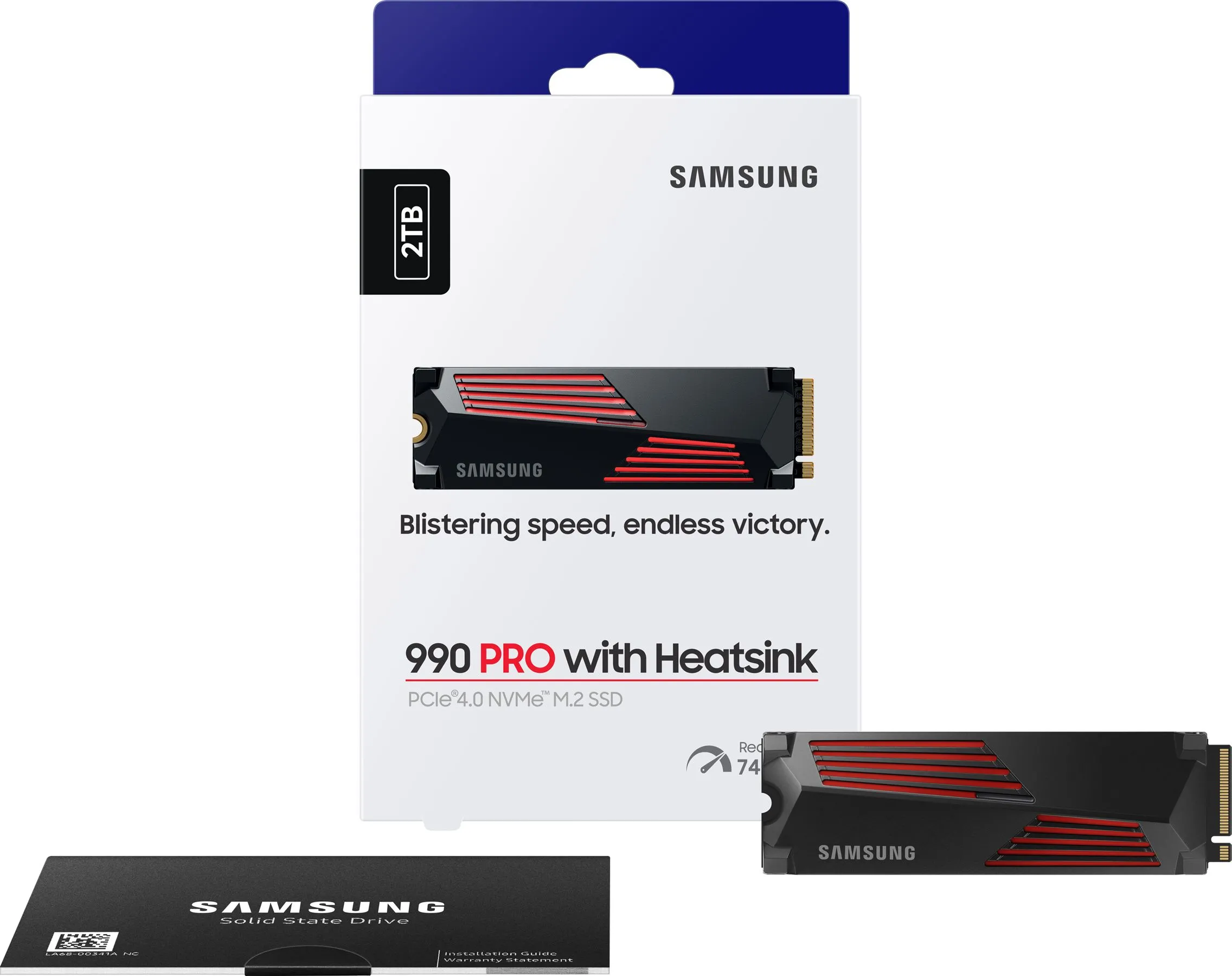Disque SSD Samsung 990 Pro 4To  avec dissipateur - NVMe M.2 Type 2280