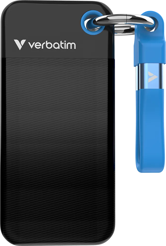 Disque SSD externe Verbatim Pocket - 1To (Noir/Bleu)