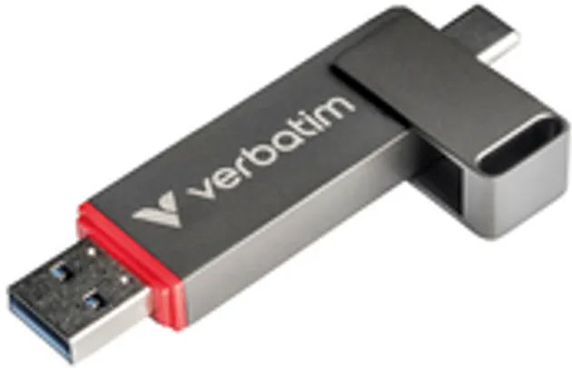 Clé USB-A/C 3.2 Verbatim Dual QuickStick - 512Go (Noir)