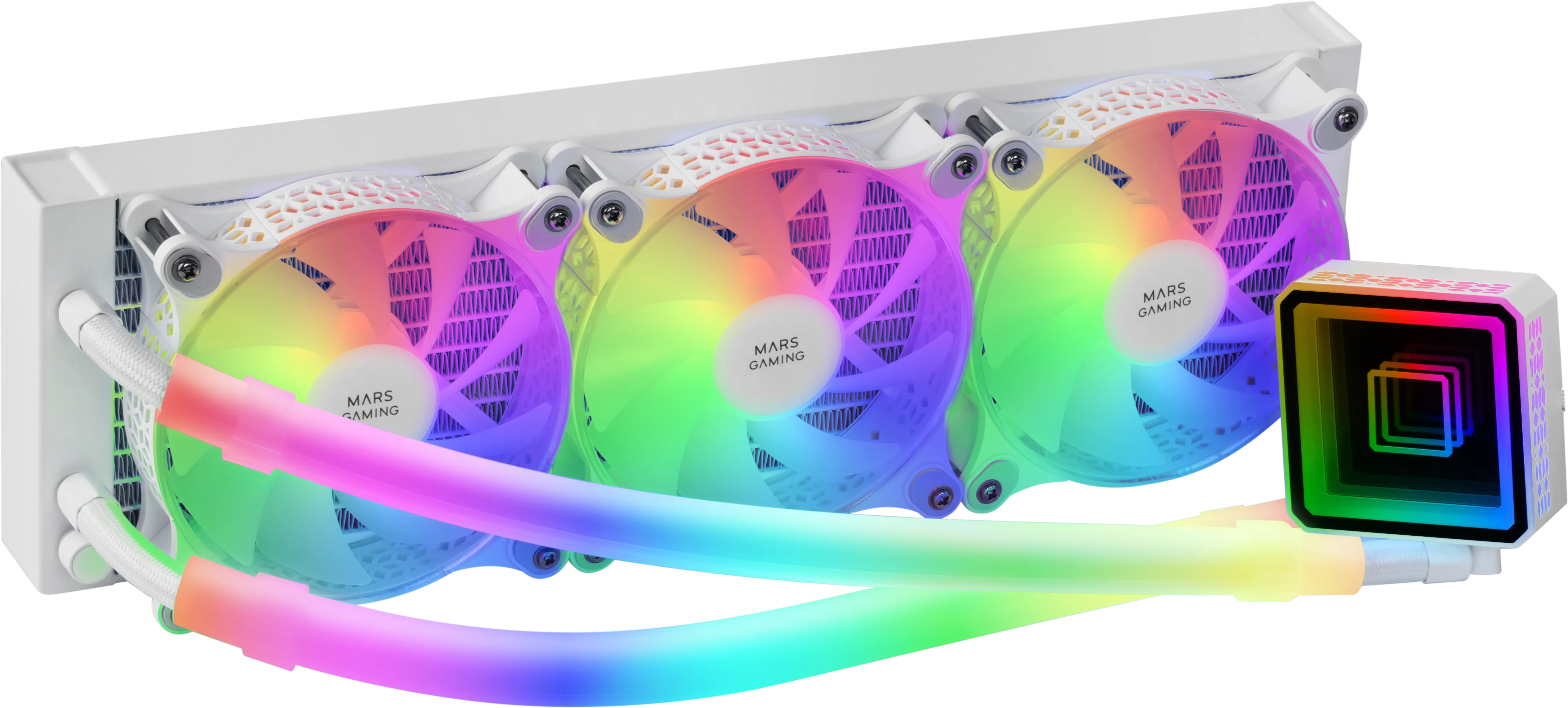 Kit Watercooling AIO Mars Gaming ML-Ultra RGB - 360mm (Blanc)