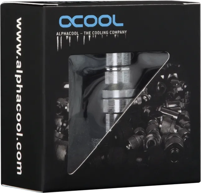 Raccord autobloquant Alphacool Eiszapfen Quick Coupling male G1/4 (Argent)