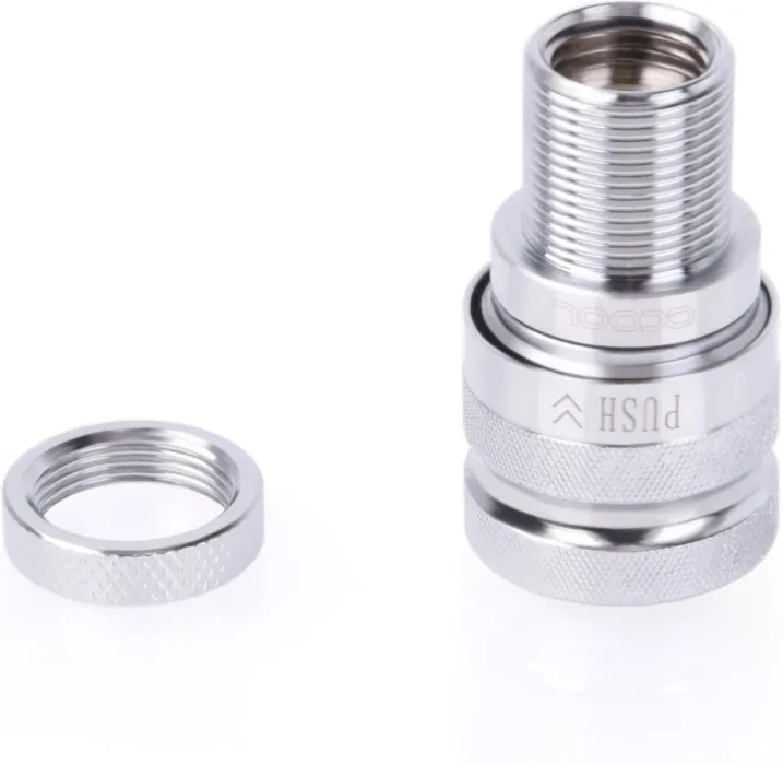 Raccord autobloquant Alphacool Eiszapfen Quick Coupling Femelle G1/4 (Argent)