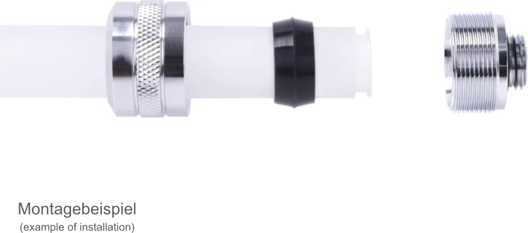 Lot de 6 Raccords à compression pour Tube Ø16mm Alphacool Eiszapfen Pro (Argent)