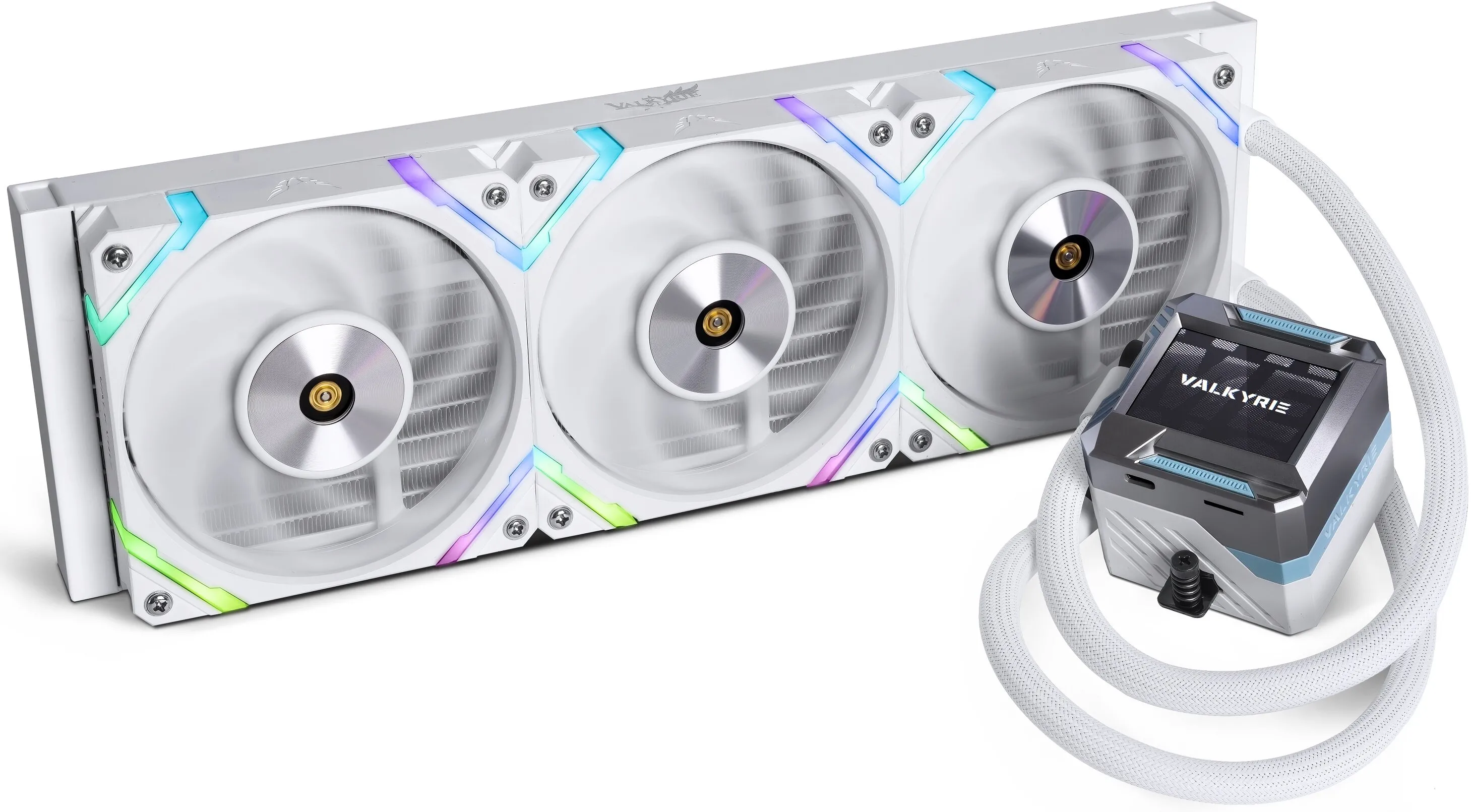 Kit Watercooling AIO Valkyrie Syn RGB - 360mm (Blanc)