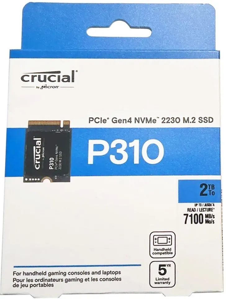 Disque SSD Crucial P310 2To  - M.2 NVMe Type 2230