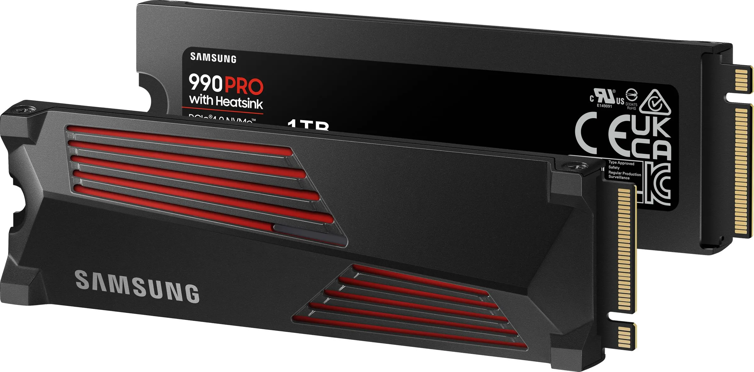 Disque SSD Samsung 990 Pro 4To  avec dissipateur - NVMe M.2 Type 2280