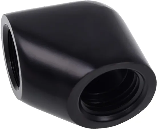 Raccord coudé pour G1/4 Alphacool Eiszapfen (Noir)