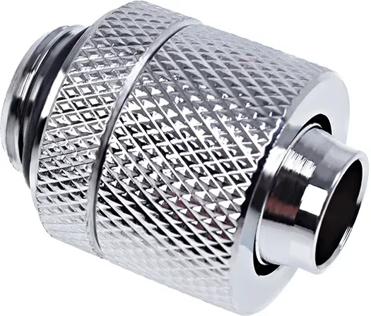 Lot de 6 Raccords à compression pour Tube Ø10/13mm - G1/4 Alphacool Eiszapfen (Argent)